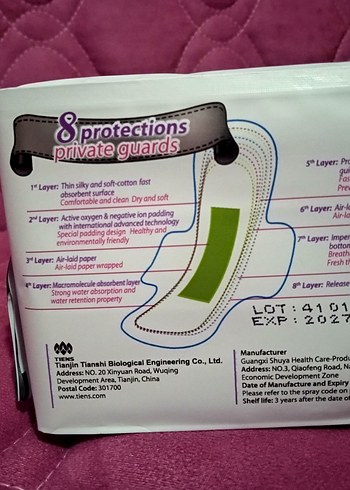 TİENS AiRiZ Kullanımlık Yumuşak Pamuklu Hijyenik GÜNDÜZ PEDİ - Görsel 5