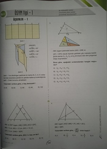TYT-AYT Geometri Soru Bankası bilgi sarmal yayınları - Görsel 8