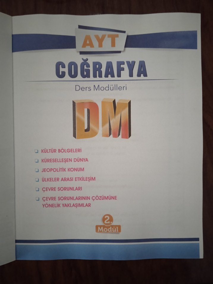 AYT Coğrafya soru bankası dm serisi 2.modül - Görsel 4