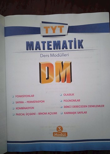 TYT Matematik soru bankası dm serisi 3.modül - Görsel 4