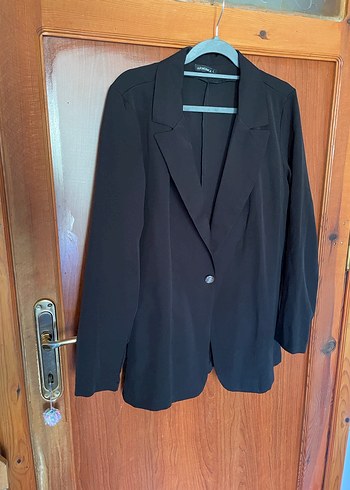 Diğer Siyah Düğmeli Kadın Blazer Ceket
