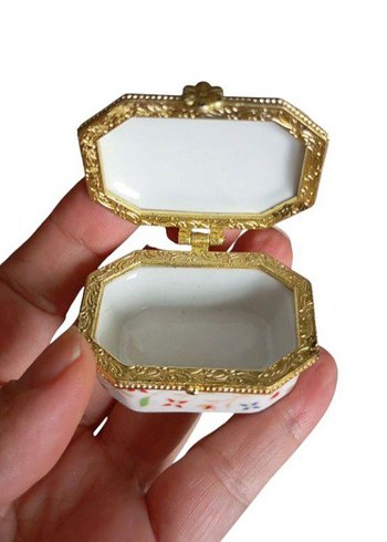 Porselen Vintage Mini Takı Kutuları - Görsel 6