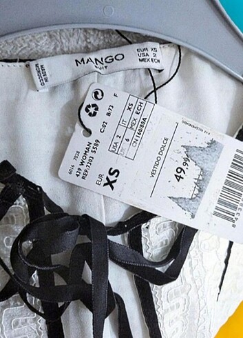 Mango Suit Güpür Dantel Elbise - Görsel 8