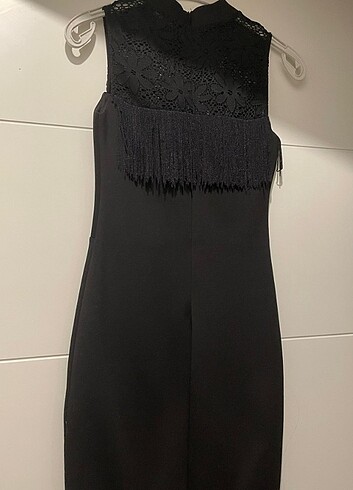 Siyah abiye kalem elbise 