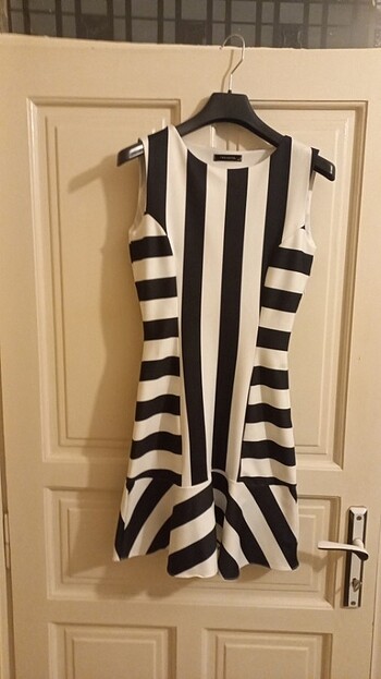 Çok şık zebra elbise