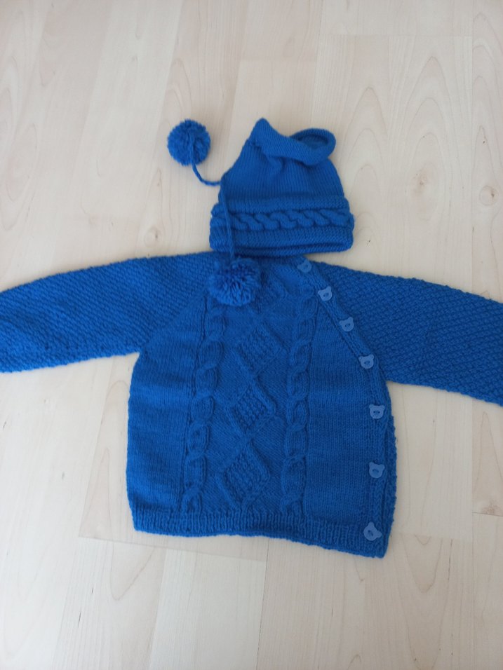 Diger Erkek Çocuk Örgü Süveter ve Hırka Seti - Görsel 3