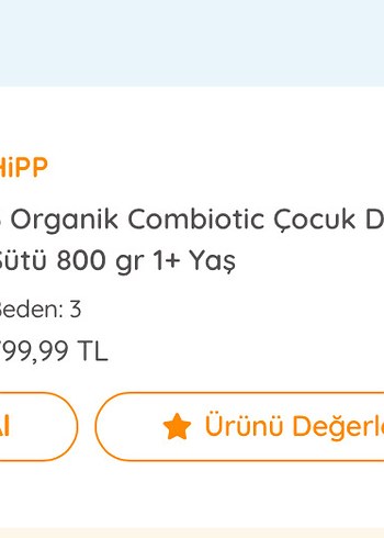 Diğer HiPP Organik Combiotic Devam Sütü 3 Numara