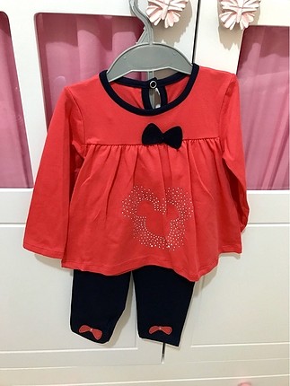 Narçiçeği kız bebek takımı (9 ay)