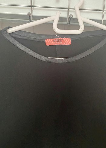 Kadın Siyah V Yaka Midi Elbise - Görsel 2