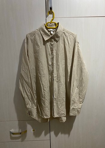 s Beden camel Renk Bej H&M Uzun Kollu Gömlek