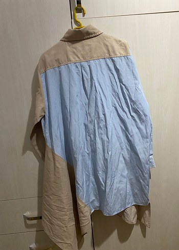 universal Beden camel Renk Vesna Design Drapeli Uzun Kol Camel Kadın Tunik