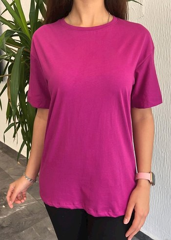 Diğer Pembe Baskılı Kadın T-shirt