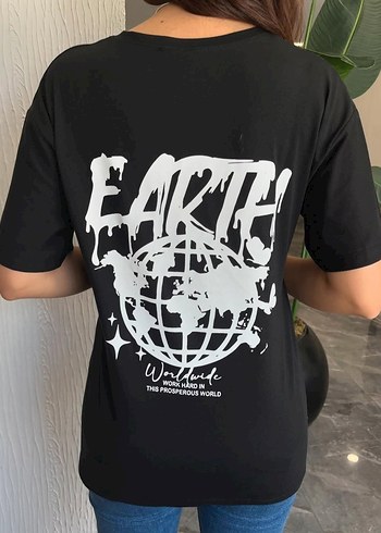 s Beden pembe Renk Pembe Baskılı Kadın T-shirt