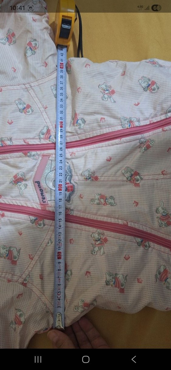 Kapüşonlu Fermuarlı Pembe Bebek Tulumu - Görsel 5