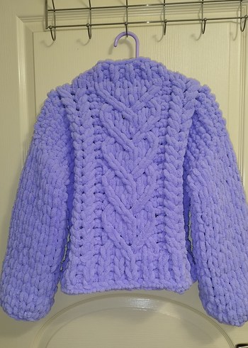 Puffy Pie Lila Puffy Crop Hırka