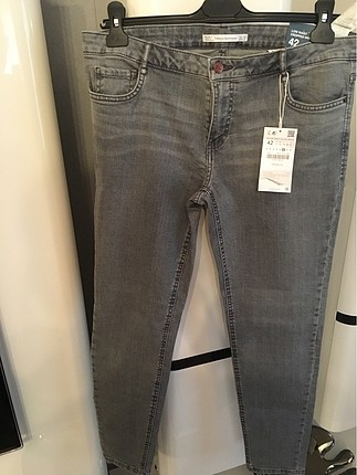 ZARA GRİ KOT PANTALON