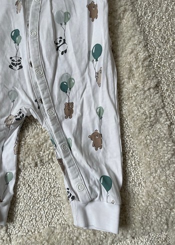 Pamuklu Uzun Kollu Bebek Tulum - Görsel 2