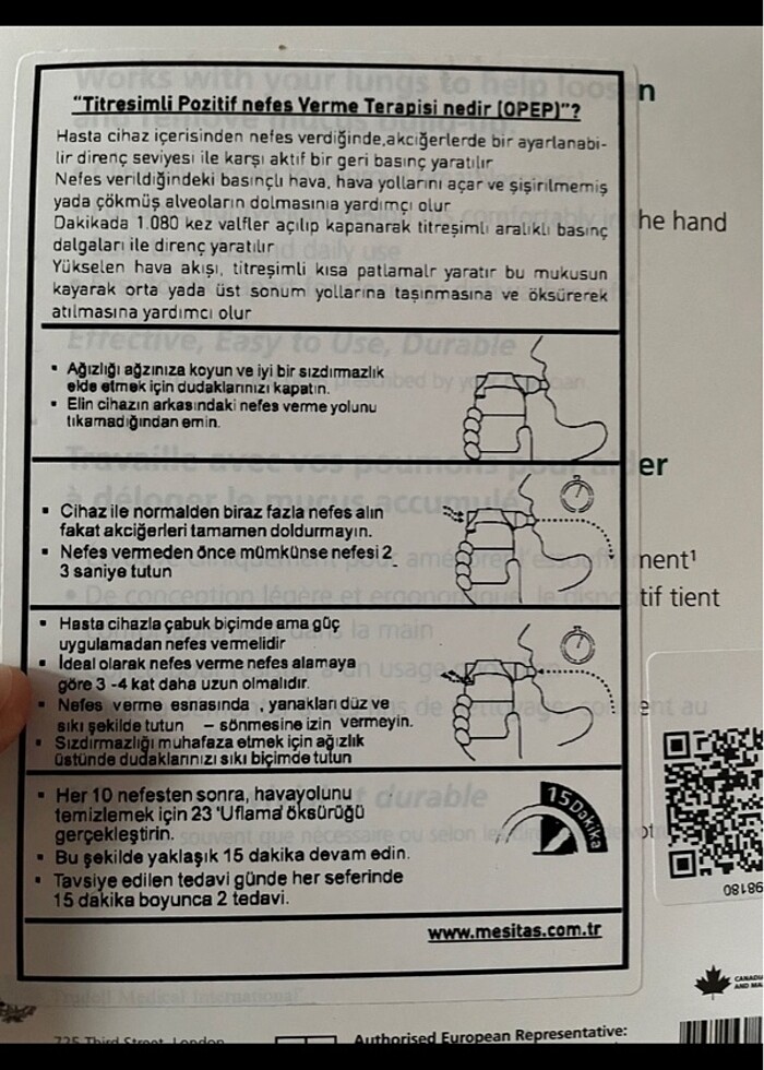 Nefes egzersiz aleti aerobika - Görsel 4