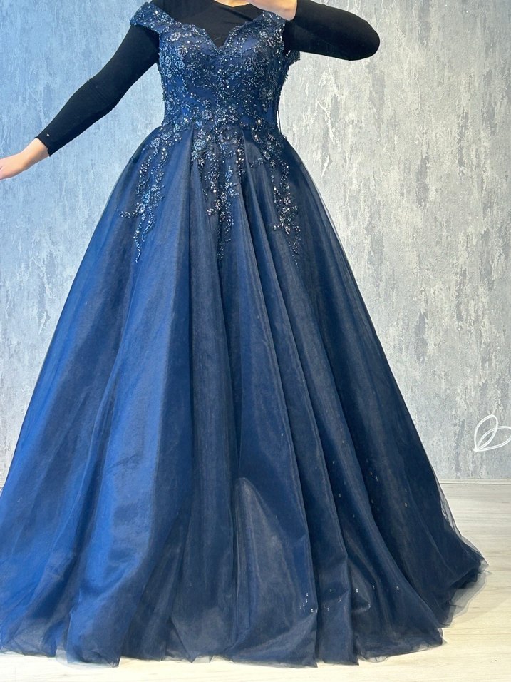 Abiye larcivert - Görsel 5