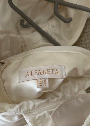 Parlak Beyaz Modern Klasik A Kesim Gelinlik - Görsel 6