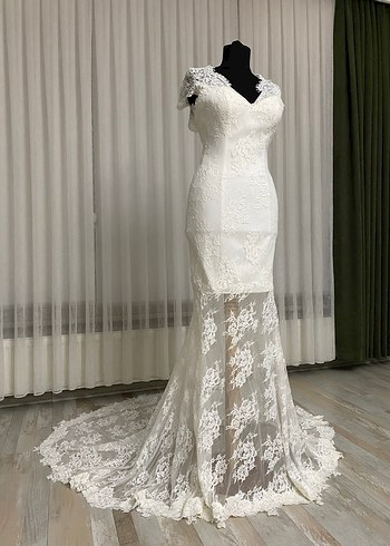Dantel Gelinlik Dreamon Nişan Nikah Evden Çıkış After Gelinliği - Görsel 9