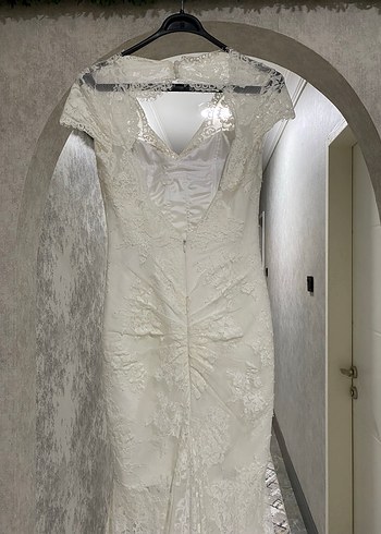 Dantel Gelinlik Dreamon Nişan Nikah Evden Çıkış After Gelinliği - Görsel 4
