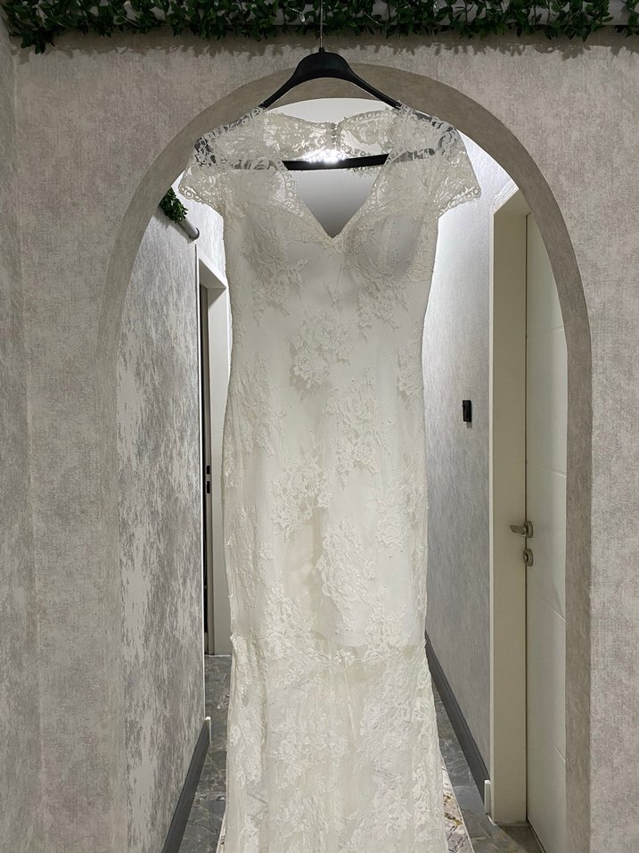 Dantel Gelinlik Dreamon Nişan Nikah Evden Çıkış After Gelinliği - Görsel 3