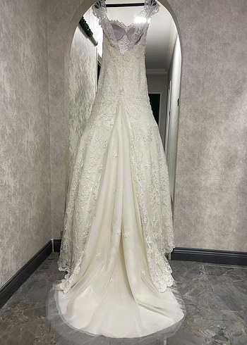 Balık Gelinlik Rimano Sposa 34-36 Eldivenli İşlemeli - Görsel 10