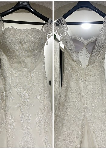 Balık Gelinlik Rimano Sposa 34-36 Vitrin Gelinliği İşlemeli - Görsel 8