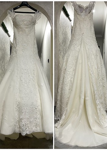 Balık Gelinlik Rimano Sposa 34-36 Vitrin Gelinliği İşlemeli - Görsel 6