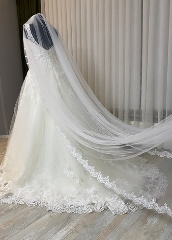 Vitrin Gelinliği Temiz Tam Takım Dantel Şıklığı 34 Beden - Görsel 3