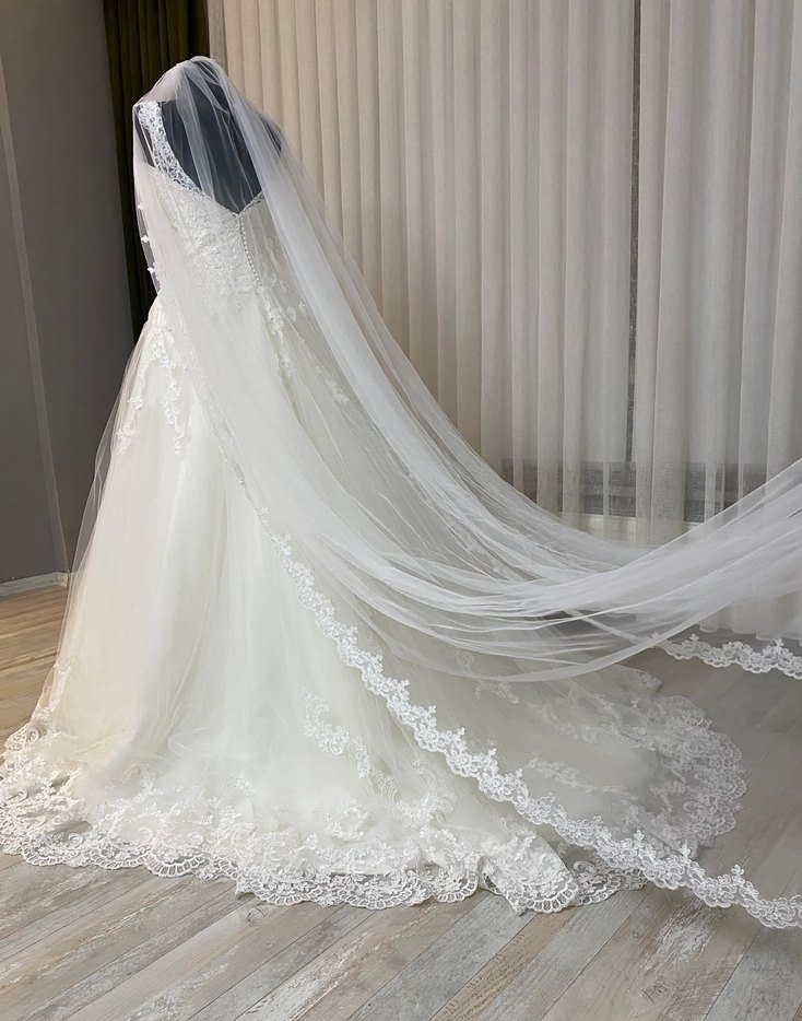 Vitrin Gelinliği Temiz Tam Takım Dantel Şıklığı 34 Beden - Görsel 3