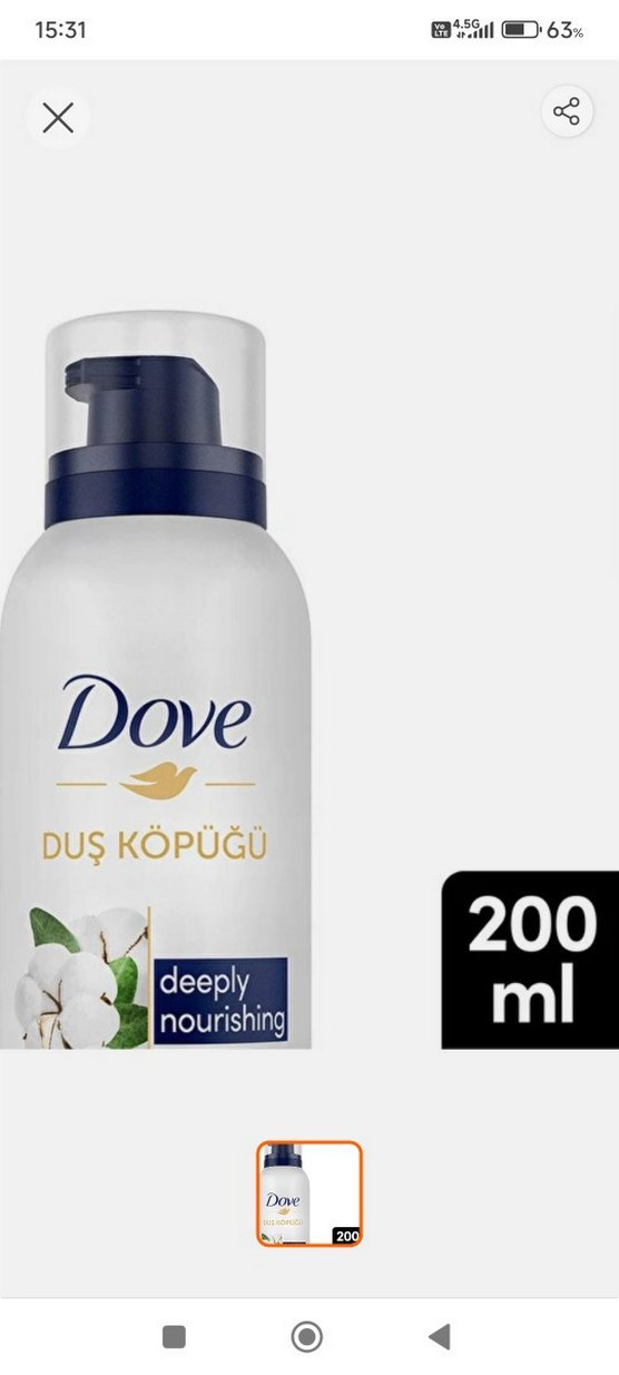 Dove Yoğun Köpüklü Duş Köpüğü - Görsel 2