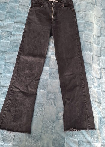 Mango Siyahi Yuksek Bel Denim Jean