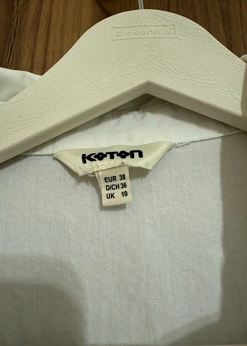 38 Beden beyaz Renk Nakış Detaylı Beyaz Pamuklu Kadın Gömlek