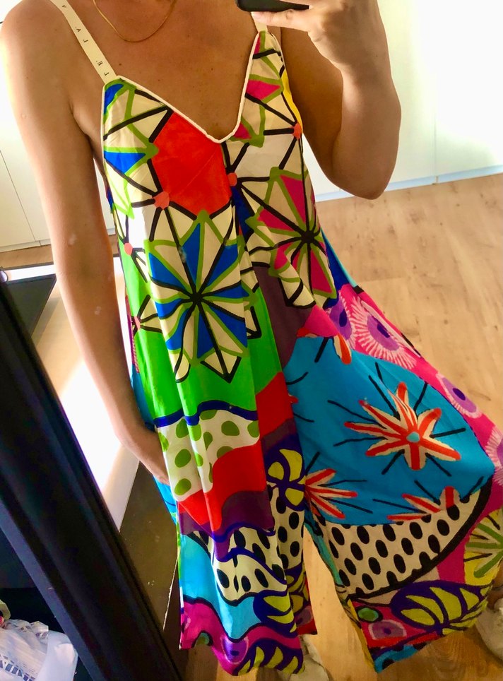 Renkli Bohem Desenli Uzun Tulum - Görsel 2