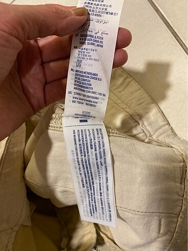 9 Yaş Beden ten rengi Renk Abercrombie şort klasik