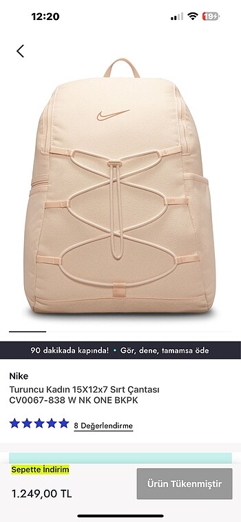 Orjınal nike çanta