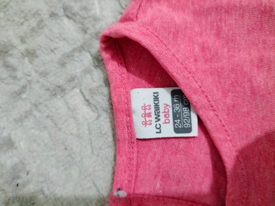 Renkli Baskılı Uzun Kollu Kız Tişörtü - Görsel 2