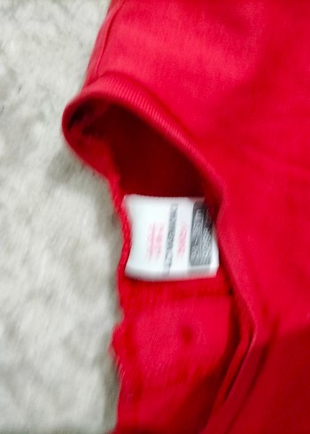 Kız Çocuk Kırmızı Dantel Detaylı Tişört - Görsel 2