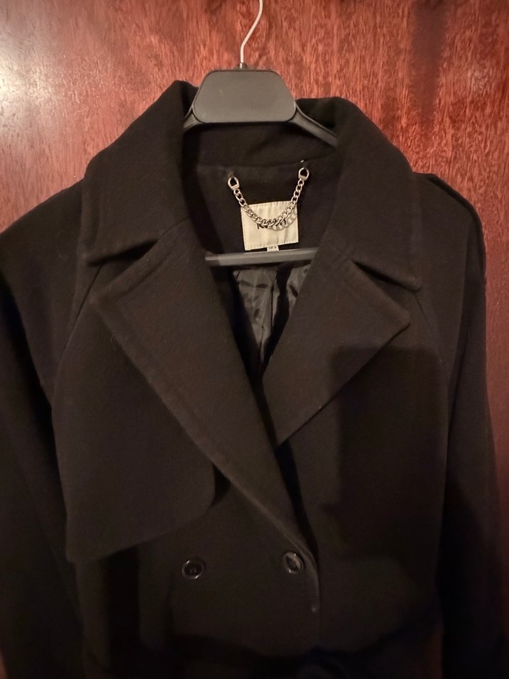 Kemerli Siyah Uzun Kaban - Görsel 2