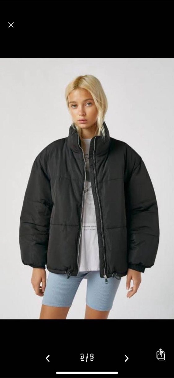 Kadın Siyah Midi Kışlık Mont - Görsel 2