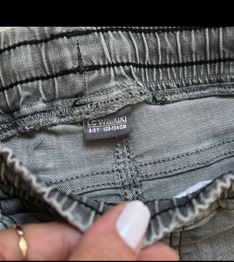 8/9 yaş gri pantolon - Görsel 2