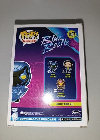  Blue Beetle Karanlıkta Parlayan Figür