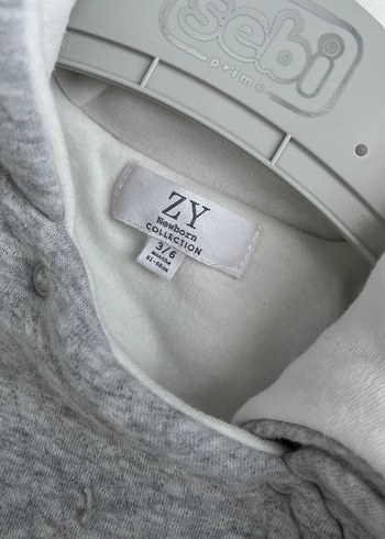 Gri Örgü Bebek Tulumu - Görsel 3