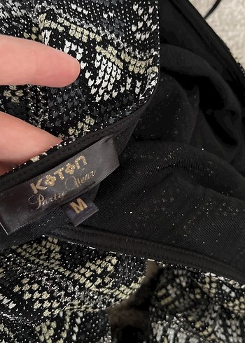 Gri Bohem Uzun Kollu Örgü Desenli Elbise - Görsel 5