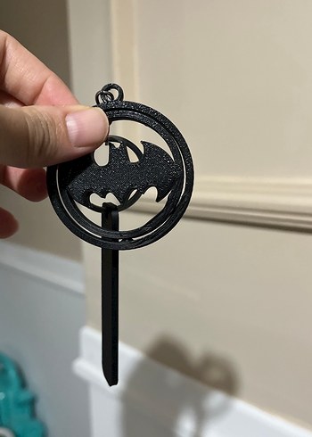 Siyah Gotik Zincir Detaylı Kadın Anahtarlık - Görsel 4