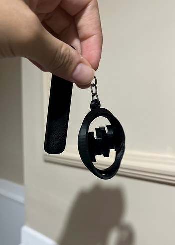 Siyah Gotik Zincir Detaylı Kadın Anahtarlık - Görsel 2