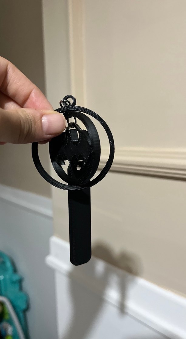 Siyah Gotik Zincir Detaylı Kadın Anahtarlık - Görsel 3