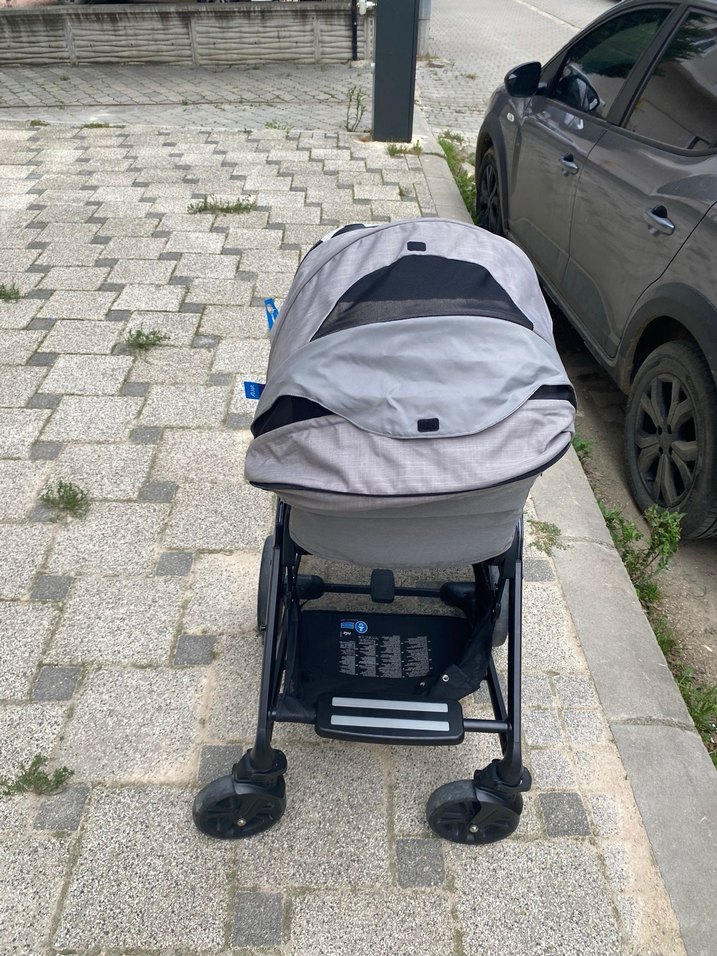 Gri Joie Bebek Arabası - Görsel 3